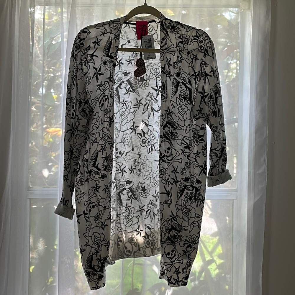 TORRID Betsy Johnson Cardigan ☠️🕷️🕸️